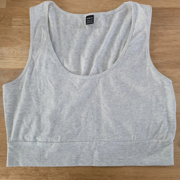 SHEIN XL Milano Italy 3 Piece Loungewear Set Wide Leg Heather Cream - Picture 8 of 12